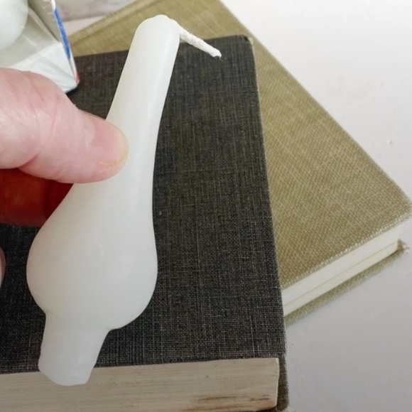 Vintage Dansk MCM Paris Candles Pariserlys Danish Modern Set of 4 Green Unused - Picture 5 of 5